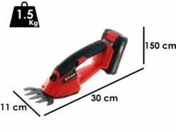 Cisaille Ă Batterie Pour Gazon Einhell GE-CG 18/1 - Kit Avec Batterie 18V/2.5 Ah Et Chargeur