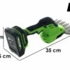 Cisaille à Batterie Pour Pelouse GREENWORKS G24SHT - SANS BATTERIE NI CHARGEUR