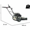 Débroussailleuse à Roues BlackStone WGT 56-173 - Moteur De 173 Cm3