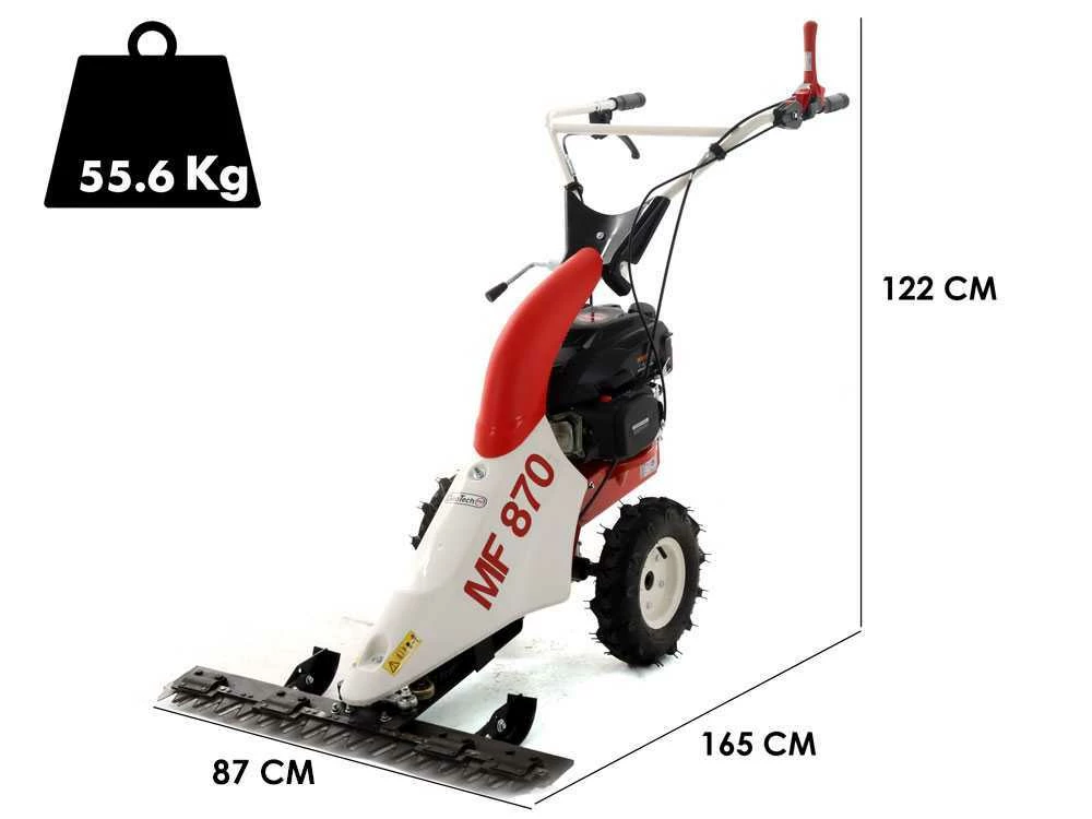 Motofaucheuse GeoTech-Pro MF 870 Avec Barre De Coupe - Moteur Thermique De 150cc - 5.5HP