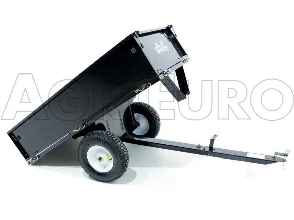 Remorque Basculante Tractée MAXI En Acier Pour Tondeuse Autoportée - Parois Démontables – Image 15