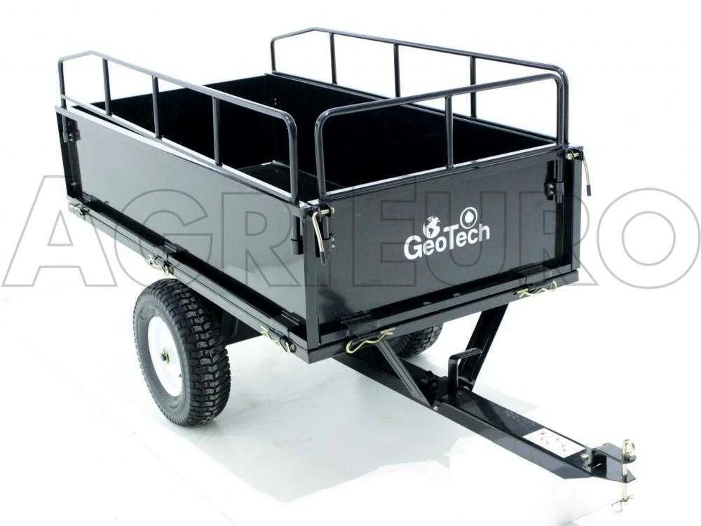 Remorque Basculante Tractée MAXI En Acier Pour Tondeuse Autoportée - Parois Démontables – Image 2