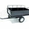 Remorque Basculante Tractée MAXI En Acier Pour Tondeuse Autoportée - Parois Démontables