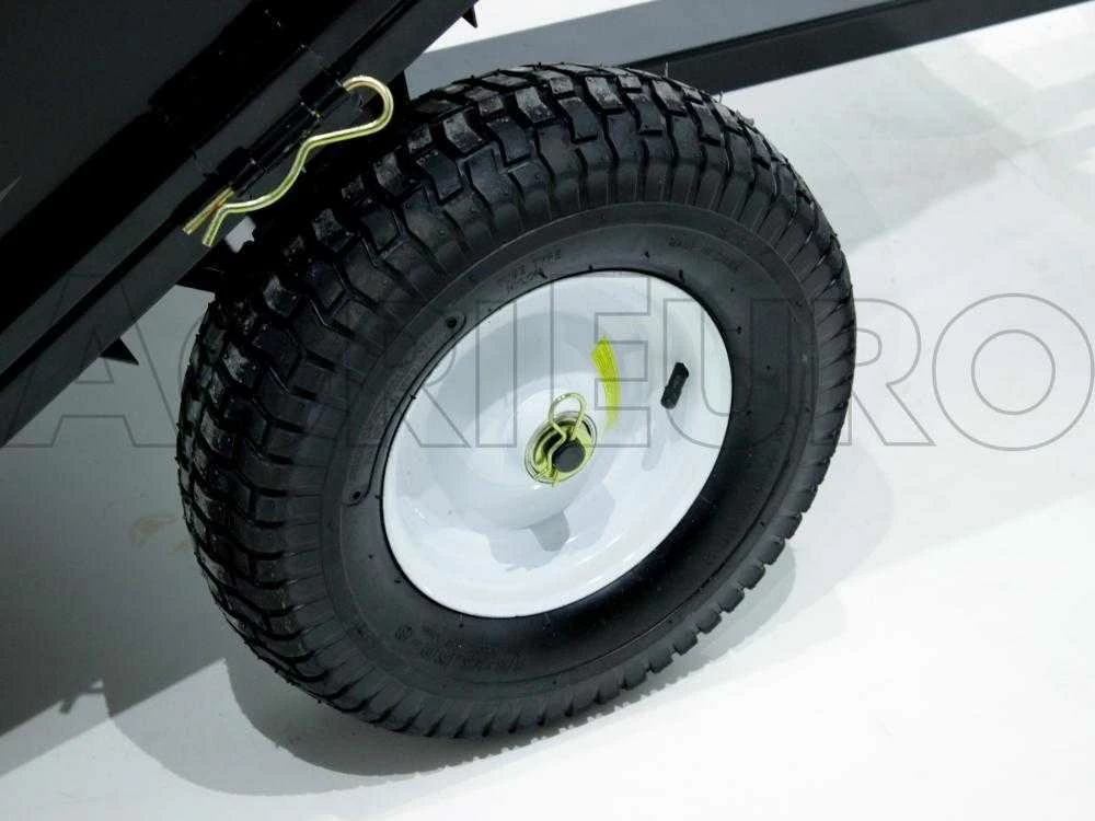 Remorque Basculante Tractée MAXI En Acier Pour Tondeuse Autoportée - Parois Démontables – Image 9