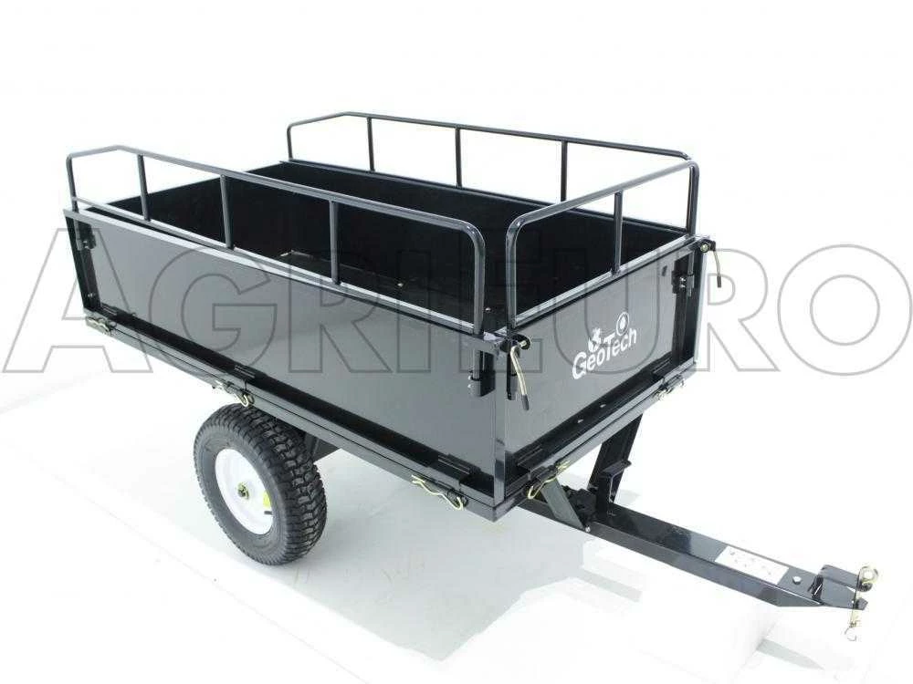 Remorque Basculante Tractée MAXI En Acier Pour Tondeuse Autoportée - Parois Démontables – Image 10