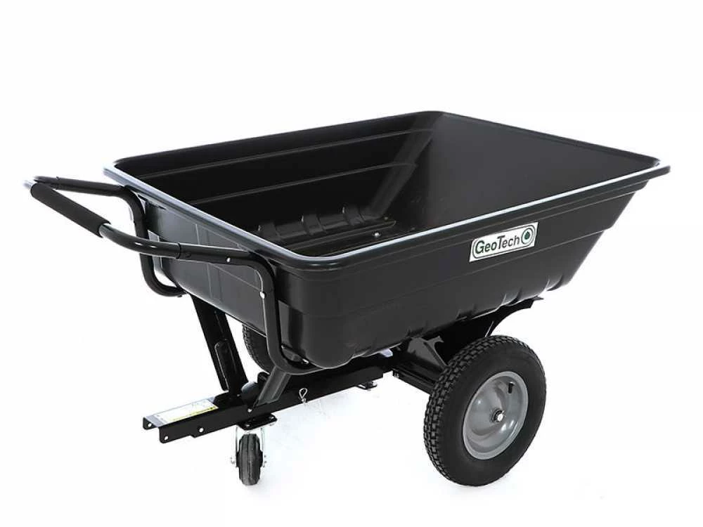 Remorque Tractée Pour Tondeuse Autoportée GeoTech TC3080PL - Remorque Avec Vasque En Plastique – Image 12