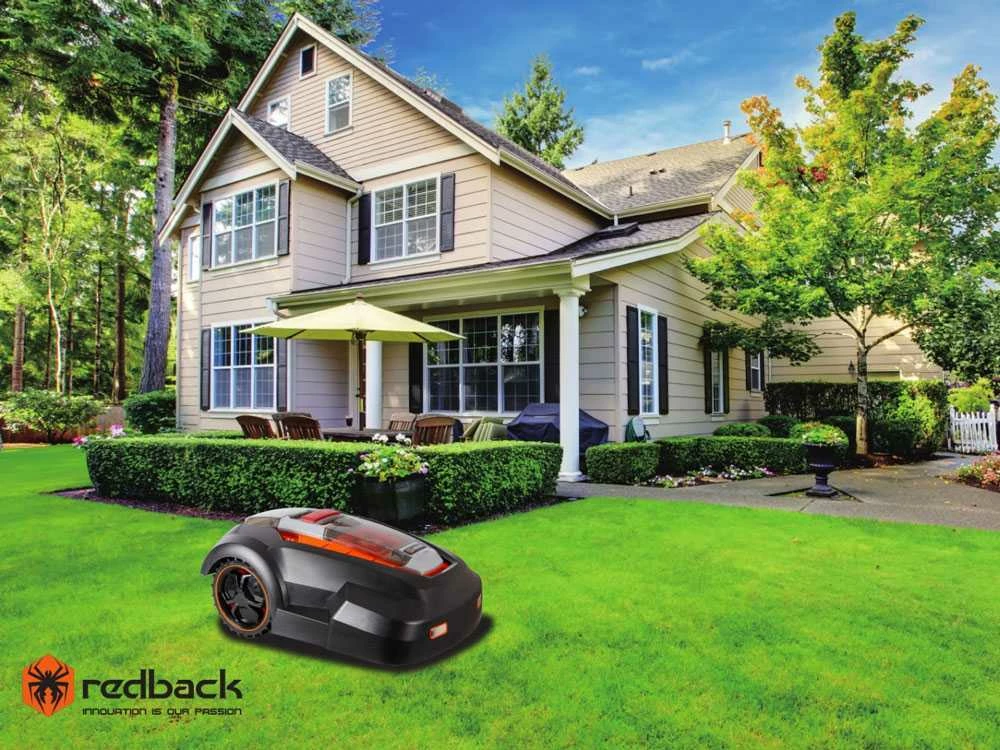 Robot Tondeuse Redback RM24A-10-W - Robot Tondeuse Avec Fil Périmétrique - Batterie Au Lithium 28V 3Ah