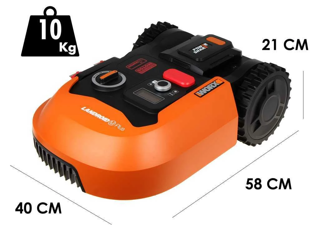 Robot Tondeuse Worx Landroid WR167E Avec Périmètre - Batterie 20V Et 4Ah - M700 2.0