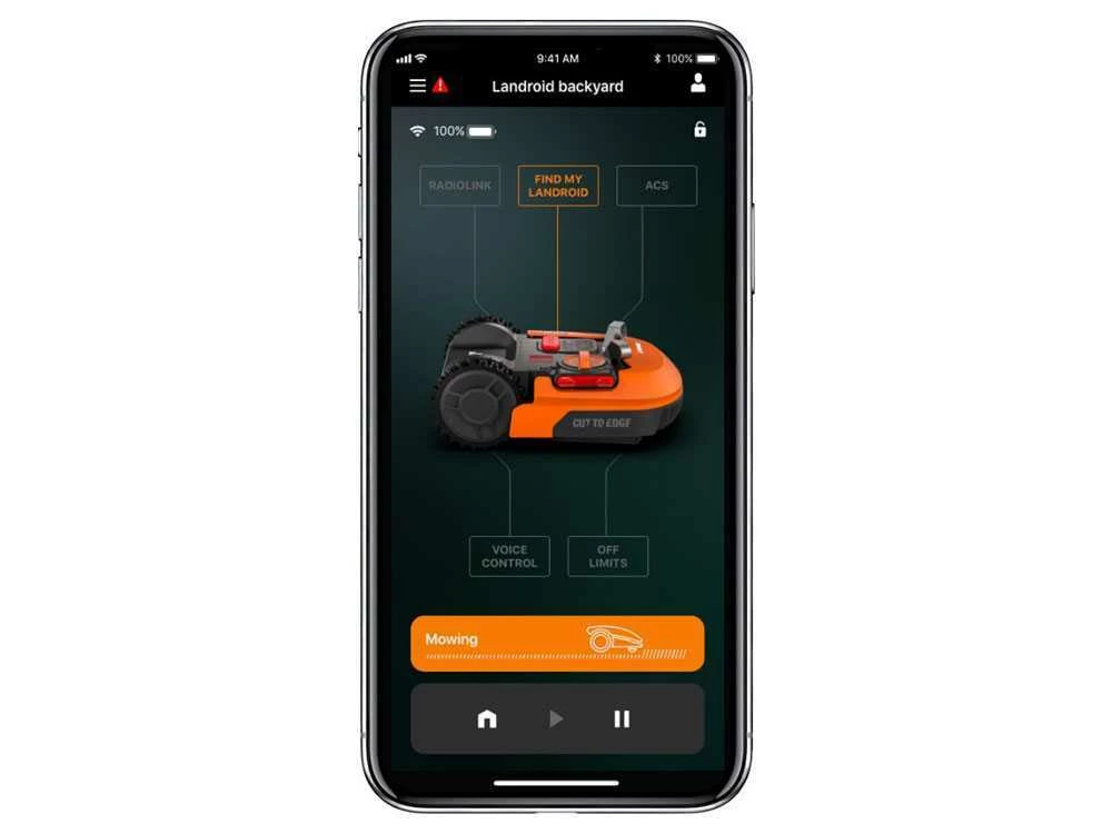 Robot Tondeuse Worx Landroid WR167E Avec Périmètre - Batterie 20V Et 4Ah - M700 2.0 – Image 19