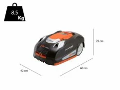 Robot Tondeuse Yard Force NX100i - Gestion Via APP Avec WI-Fi - Capteurs Ă Ultrasons IRadar