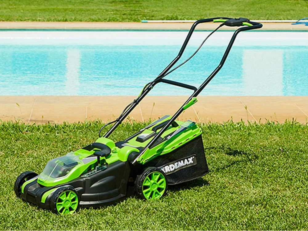 Tondeuse à Gazon à Batterie Verdemax RS20 - 2 Batteries 20V/2.5Ah - Amplitude De Coupe 38 Cm – Image 3