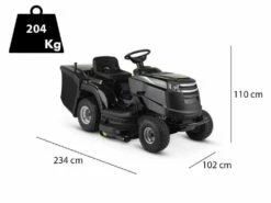 Tondeuse Autoportée Alpina AT4 98 HA Avec Boîte Hydrostatique Et Bac De Ramassage 240 L