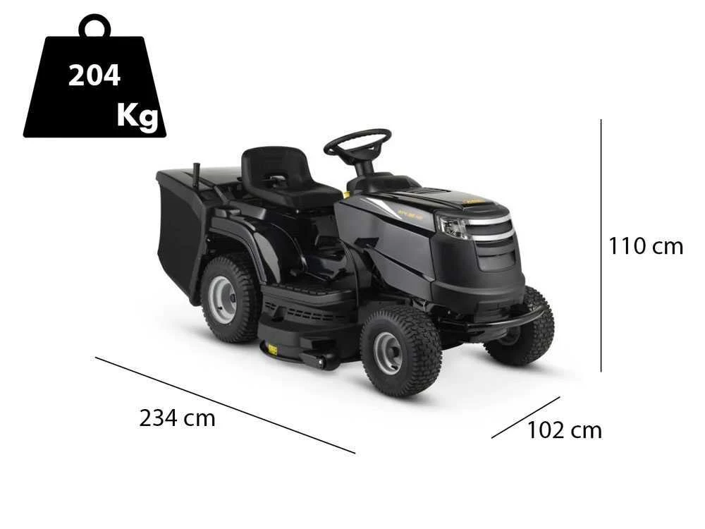 Tondeuse Autoportée Alpina AT4 98 HA Avec Boîte Hydrostatique Et Bac De Ramassage 240 L