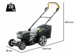 Tondeuse Autoportée à Batterie Alpina AL5 4648 S Li Kit - 2 Batteries De 48V 4Ah - Largeur De Coupe 46 Cm