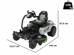 Tondeuse Autoportée à Batterie EGO Z6 ZERO TURN ZT4201E-S - 56V - 15Ah - Zéro Rayon De Braquage