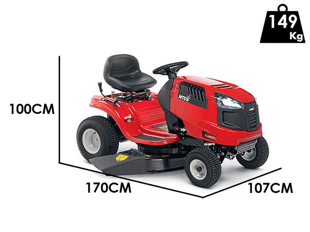 Tondeuse Autoportée MTD SMART RF 125 Boîte à Vitesse Transmatic, éjection Latérale