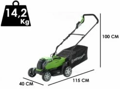 Tondeuse à Batterie Greenworks G48LM36 48V - 36 Cm - SANS BATTERIE NI CHARGEUR