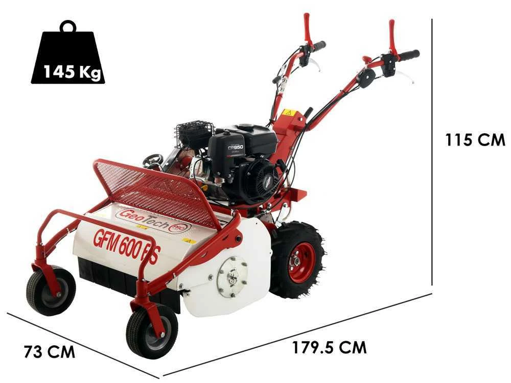 Tondeuse Débroussailleuse à Fléaux Autotractée GeoTech-Pro GFM 600 B&S