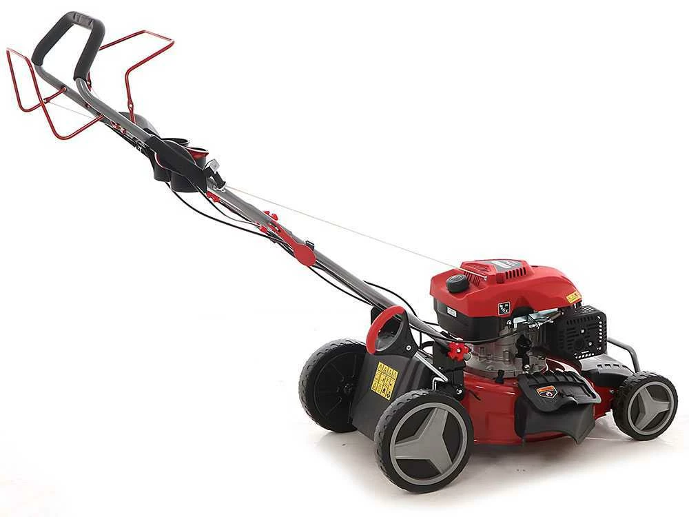 Tondeuse à Gazon Autotractée Thermique GeoTech S46-175 BMSGW Avec Moteur De 173cc - 4en1 – Image 3