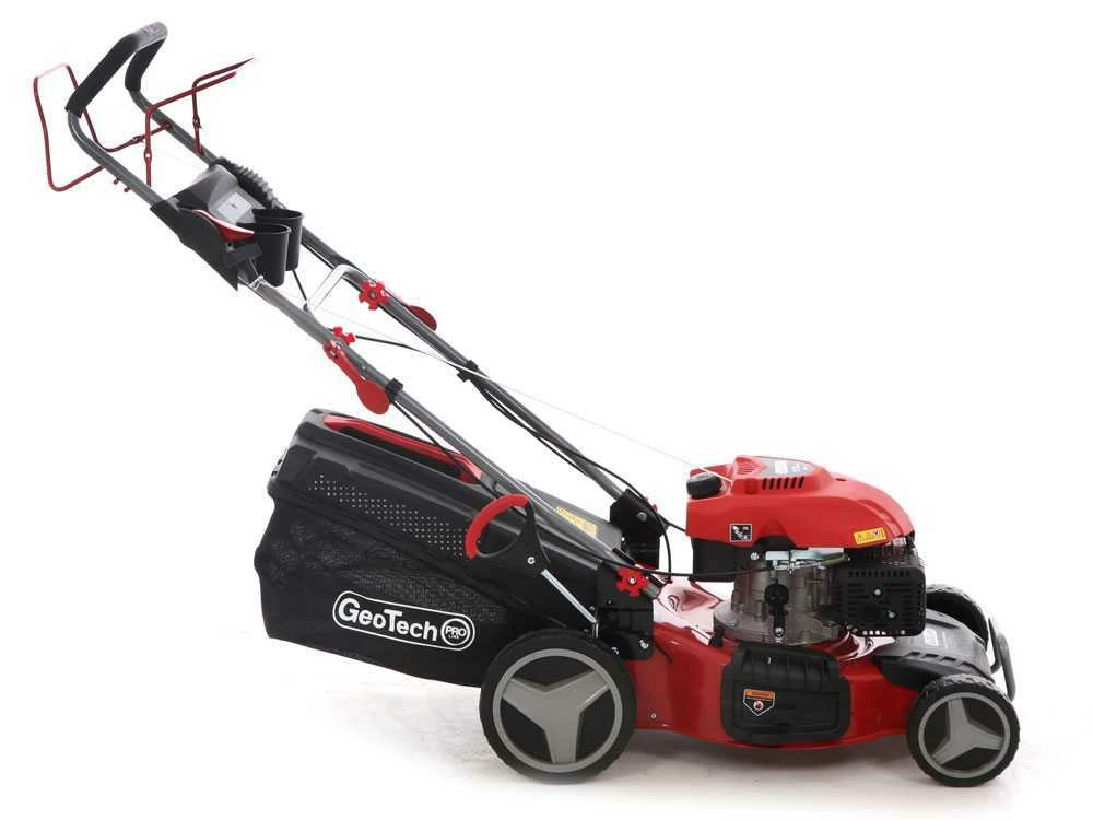 Tondeuse à Gazon Autotractée Thermique GeoTech S46-175 BMSGW Avec Moteur De 173cc - 4en1 – Image 4