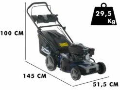 Tondeuse à Gazon BullMach ECTOR 46 P - 4 En 1 - Moteur Thermique De 170cc