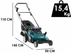 Tondeuse à Gazon électrique 2 X 5 Ah Au Lithium Makita DLM432PT2 - Bac De Ramassage, 43 Cm