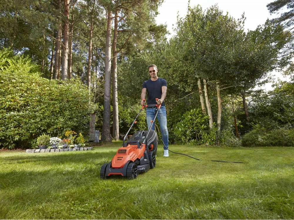 Tondeuse à Gazon électrique Black & Decker BEMW461BH-QS - Largeur De Lame 34 Cm Puissance 1400 Watts – Image 5