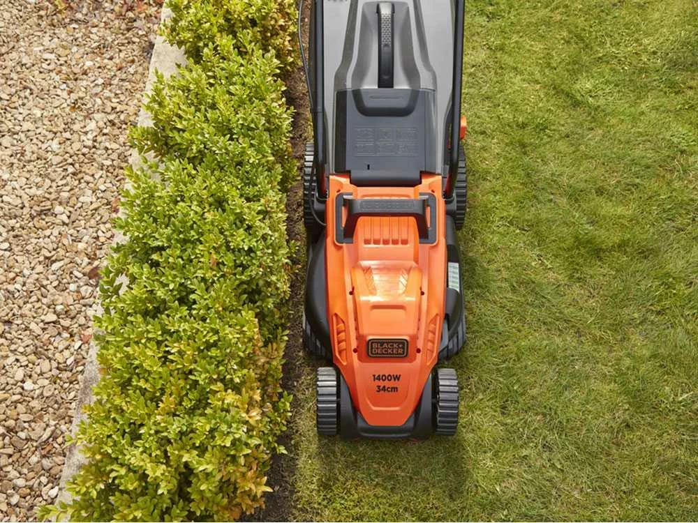 Tondeuse à Gazon électrique Black & Decker BEMW461ES-QS - Largeur De Lame 34 Cm Puissance Max 1400W – Image 2