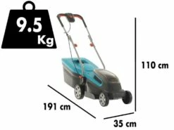 Tondeuse à Gazon Sur Batterie Gardena PowerMax 32/36V P4A - 2 Batteries 18V/2.5Ah - Largeur De Coupe 32 Cm