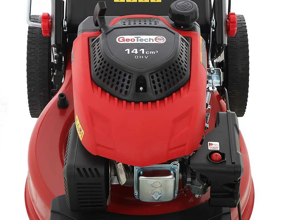 Tondeuse à Gazon Thermique GeoTech Pro S46-140BG - Autotractée 2en1: Ramassage + éjection Arrière – Image 13
