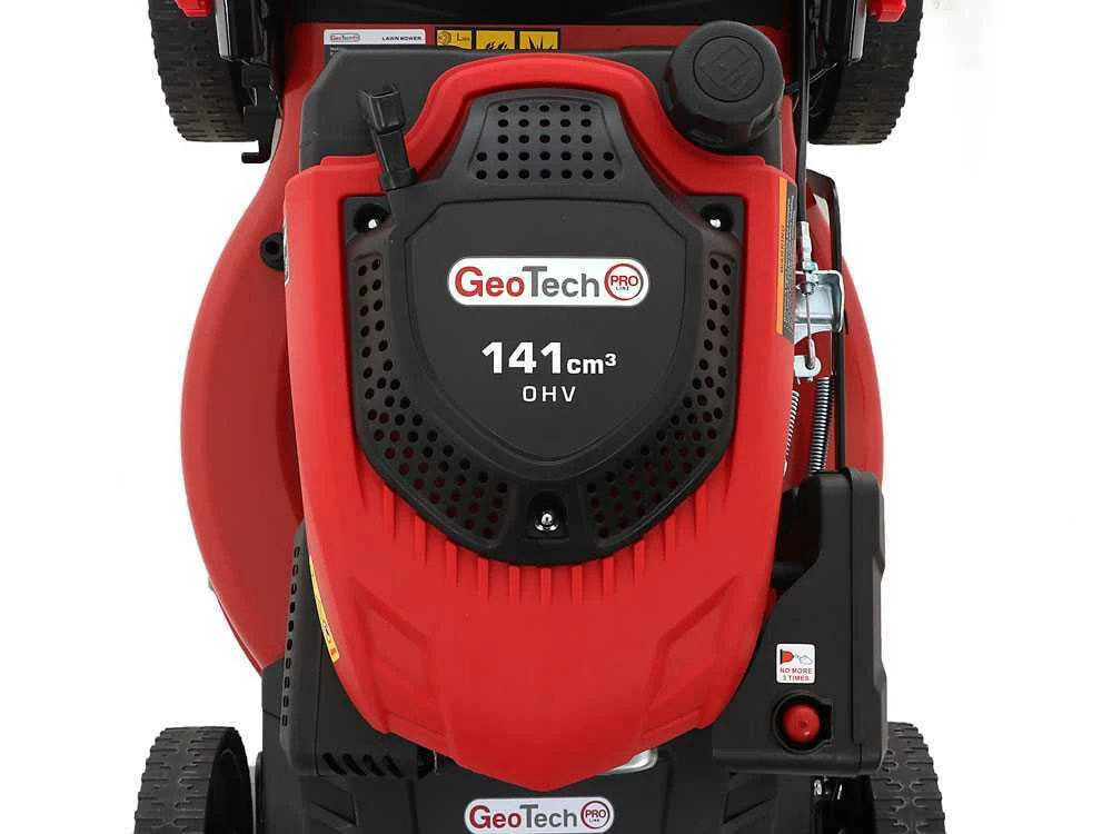 Tondeuse à Gazon Thermique GeoTech Pro S46-140BG - Autotractée 2en1: Ramassage + éjection Arrière – Image 17