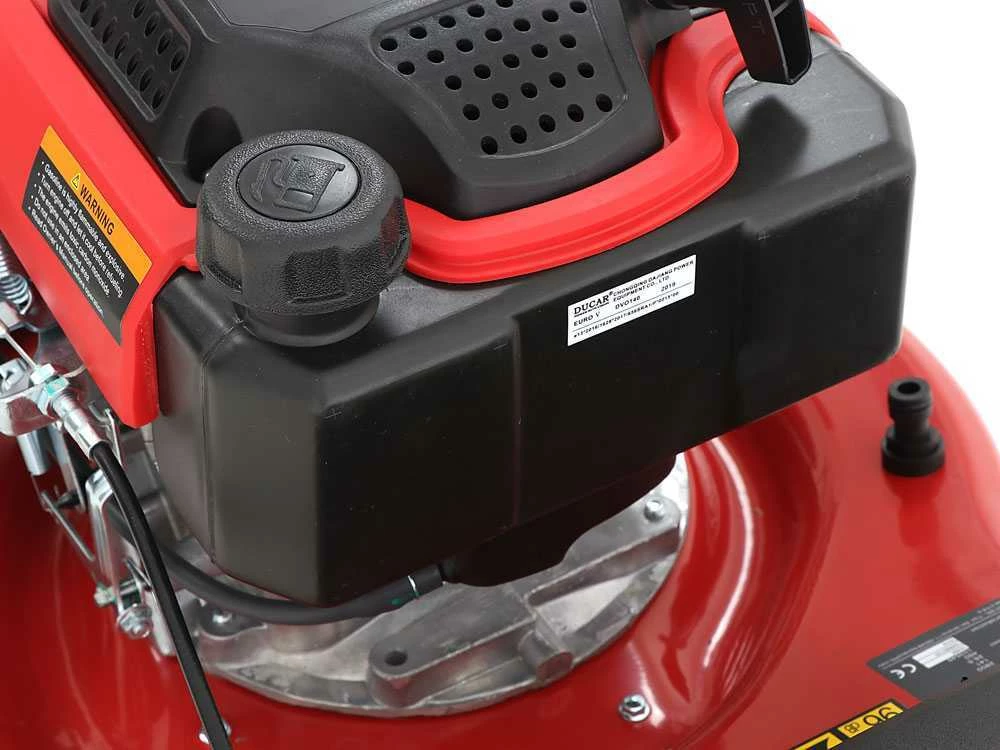 Tondeuse à Gazon Thermique GeoTech Pro S46-140BG - Autotractée 2en1: Ramassage + éjection Arrière – Image 16