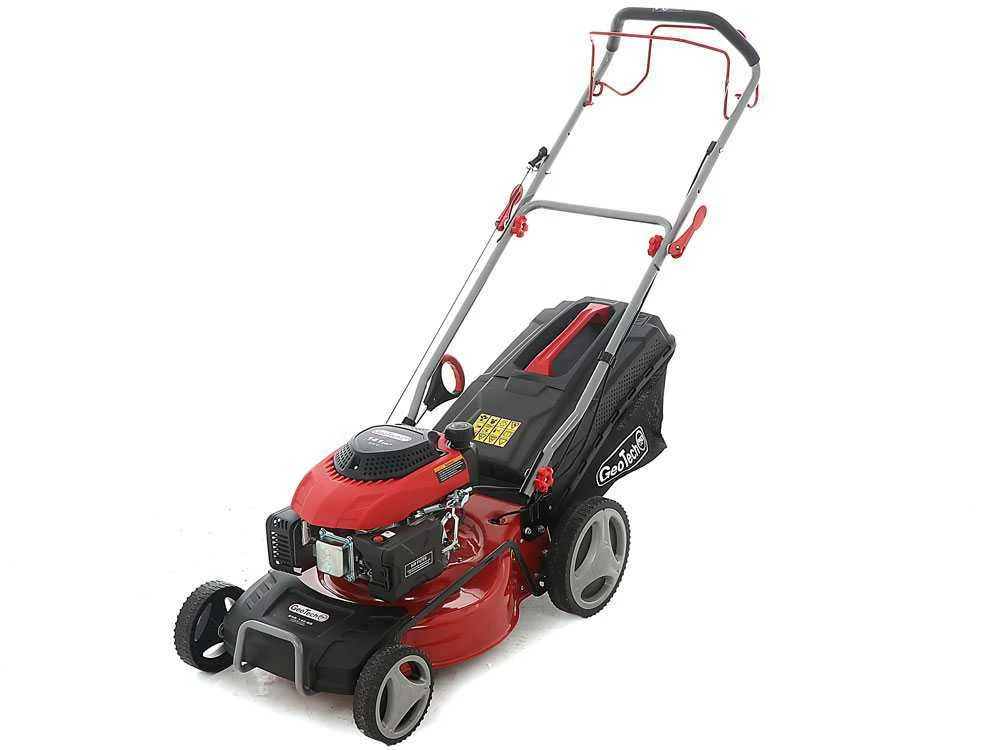 Tondeuse à Gazon Thermique GeoTech Pro S46-140BG - Autotractée 2en1: Ramassage + éjection Arrière – Image 2