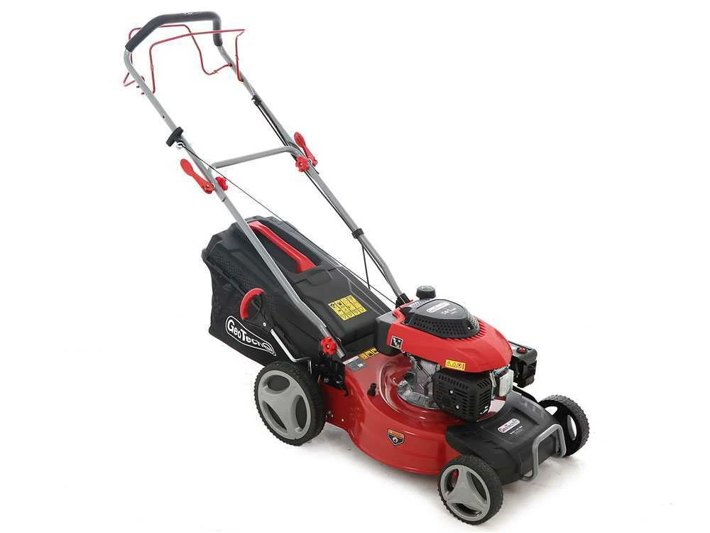 Tondeuse à Gazon Thermique GeoTech Pro S46-140BG - Autotractée 2en1: Ramassage + éjection Arrière – Image 4