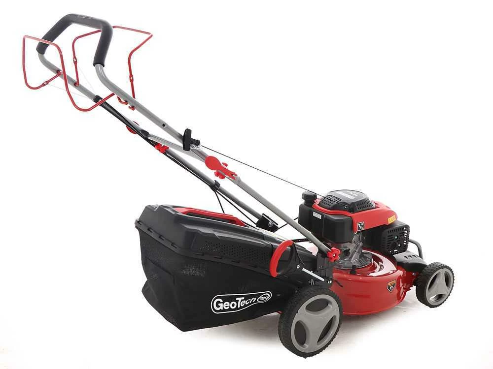 Tondeuse à Gazon Thermique GeoTech Pro S46-140BG - Autotractée 2en1: Ramassage + éjection Arrière – Image 6