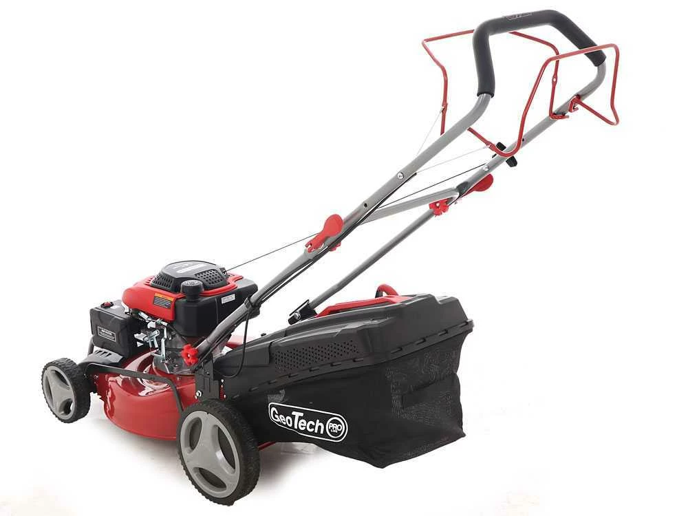 Tondeuse à Gazon Thermique GeoTech Pro S46-140BG - Autotractée 2en1: Ramassage + éjection Arrière – Image 7