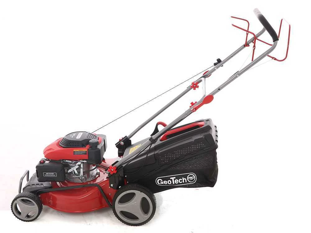 Tondeuse à Gazon Thermique GeoTech Pro S46-140BG - Autotractée 2en1: Ramassage + éjection Arrière – Image 8