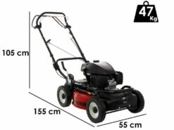 Tondeuse à Gazon Thermique Tractée GRINDER 4x4 SH - Avec Moteur Honda GCVx 200 - Coupe 52cm - Double Lame Mulching
