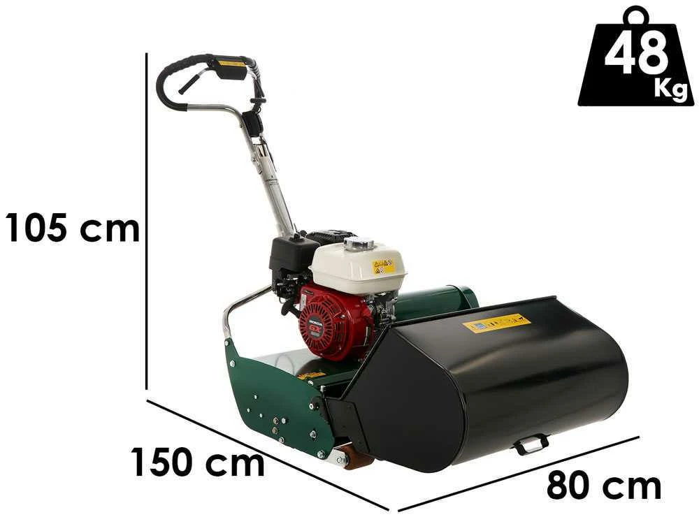 Tondeuse Hélicoïdale Marina Systems 660H RR - Honda GX200 - Rouleau En Caoutchouc - Hélice 6 Lames