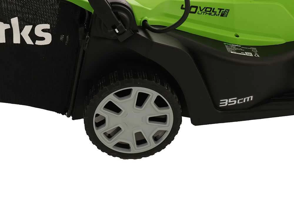 Tondeuse électrique à Batterie Greenworks G40LM35 40V - Cm 35 Tondeuse - SANS BATTERIE ET SANS CHARGEUR – Image 18