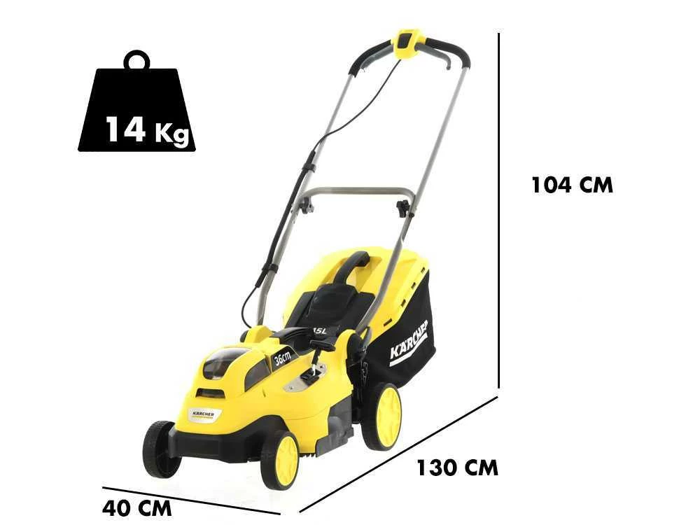 Tondeuse électrique à Batterie Karcher LMO 18-36 - MACHINE SEULE - SANS BATTERIE ET CHARGEUR DE BATTERIE