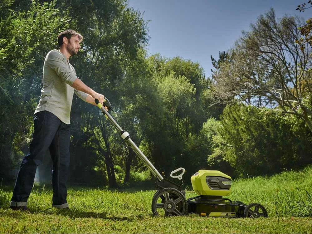 Tondeuse électrique à Batterie RYOBI RY36LMMX51A-140 Seulement Mulching - 36V - 4Ah - Coupe De 51 Cm – Image 11