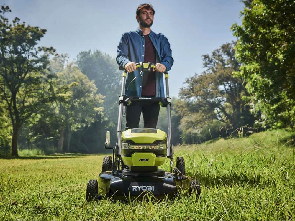 Tondeuse électrique à Batterie RYOBI RY36LMMX51A-140 Seulement Mulching - 36V - 4Ah - Coupe De 51 Cm – Image 5