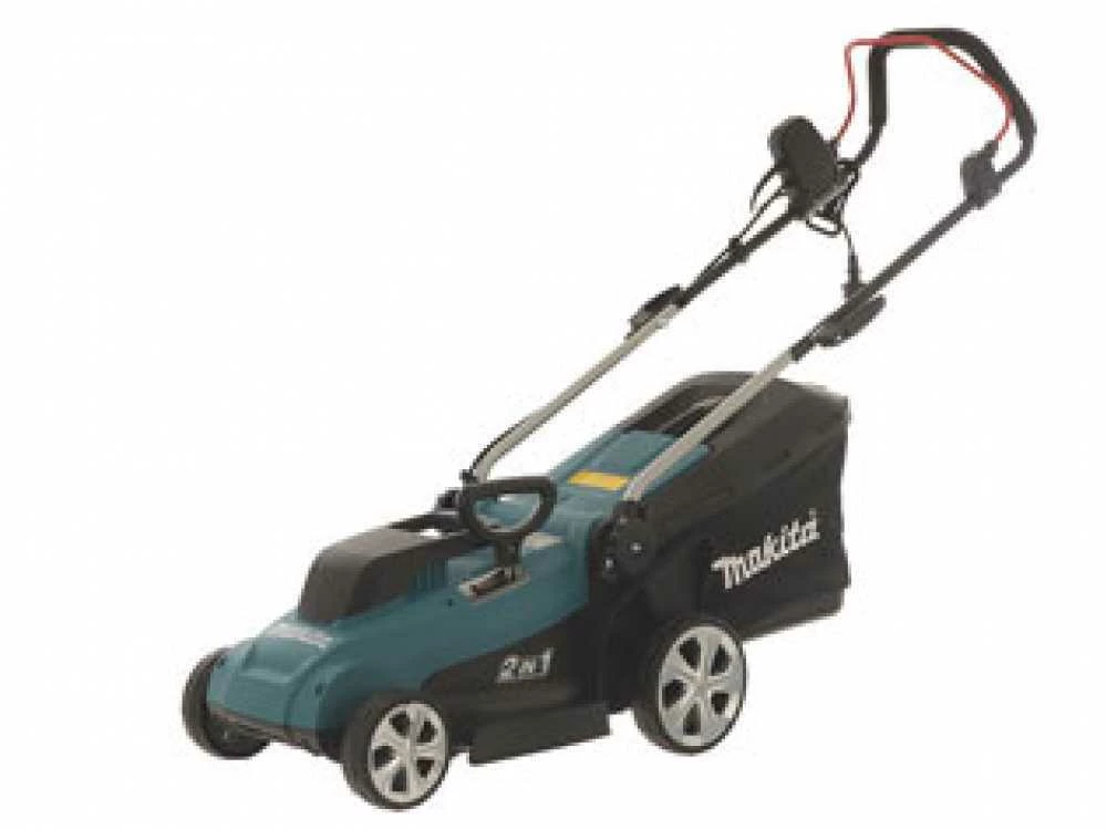 Tondeuse électrique à Gazon 1200W Makita ELM3320 - 2 En1 Bac + éjection Arrière - 33 Cm – Image 2
