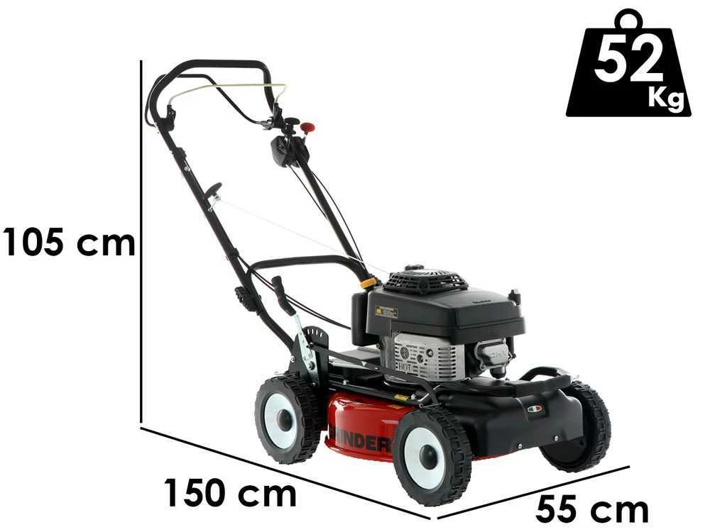 Tondeuse Mulching Marina Systems GRINDER 52 VKW - Avec Moteur Kawasaki FJ180V - Coupe 52cm - Double Lame Mulching