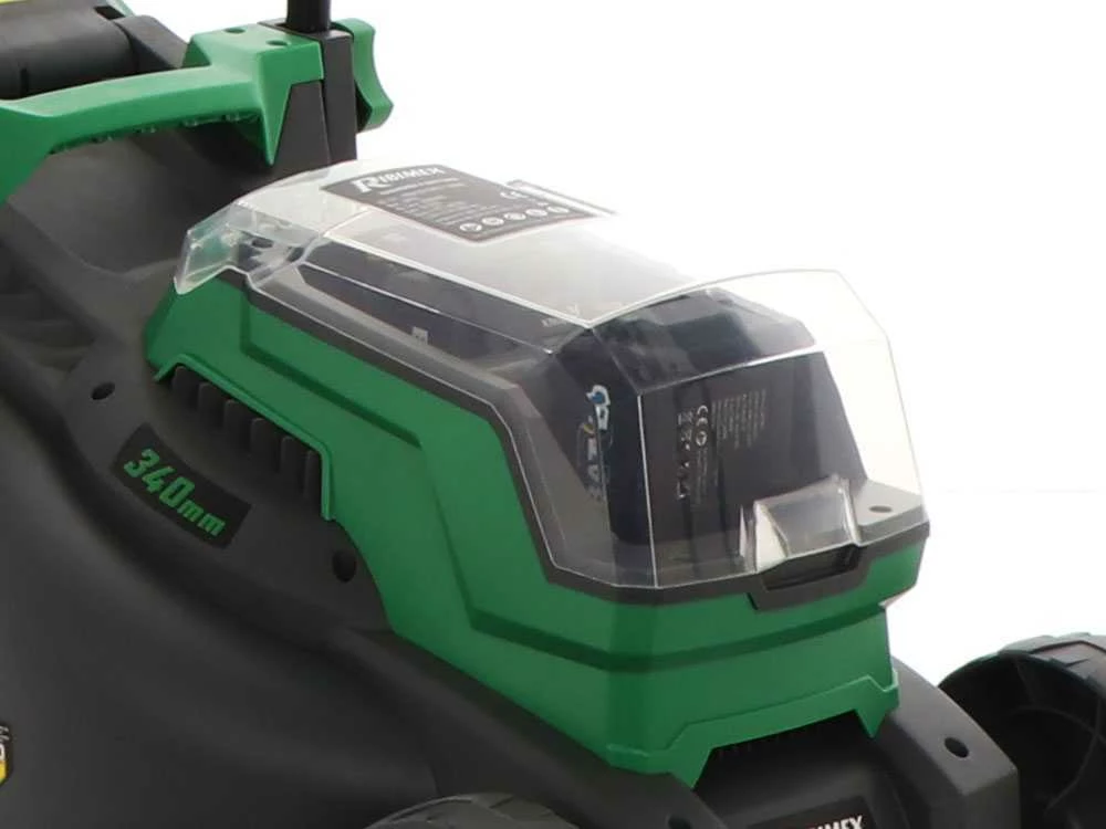 Tondeuse à Poussée à Batterie RIBIMEX PRBAT20-TON33 - Batterie De 20V 4Ah - Largeur De Coupe 34 Cm – Image 18