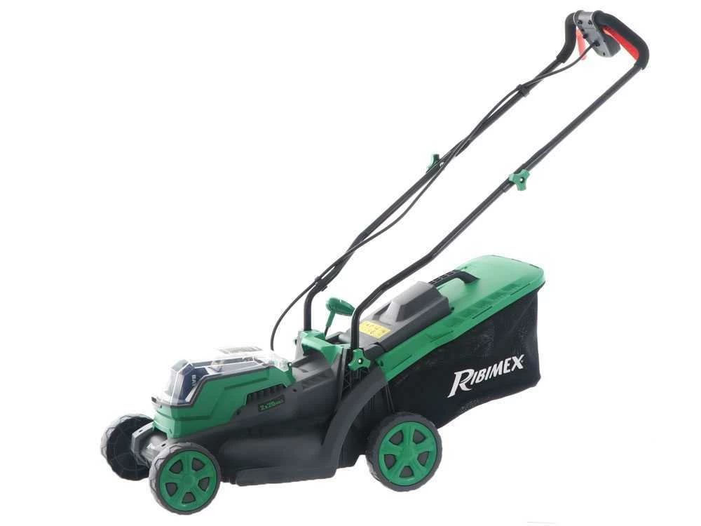 Tondeuse à Poussée à Batterie RIBIMEX PRBAT20-TON33 - Batterie De 20V 4Ah - Largeur De Coupe 34 Cm – Image 2