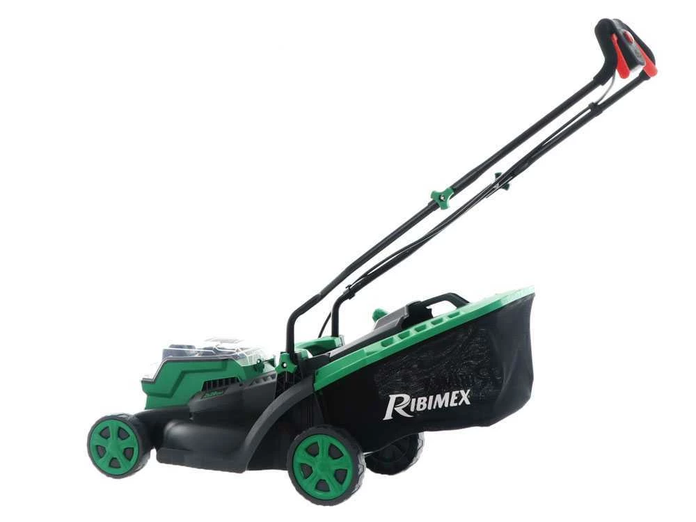 Tondeuse à Poussée à Batterie RIBIMEX PRBAT20-TON33 - Batterie De 20V 4Ah - Largeur De Coupe 34 Cm – Image 8