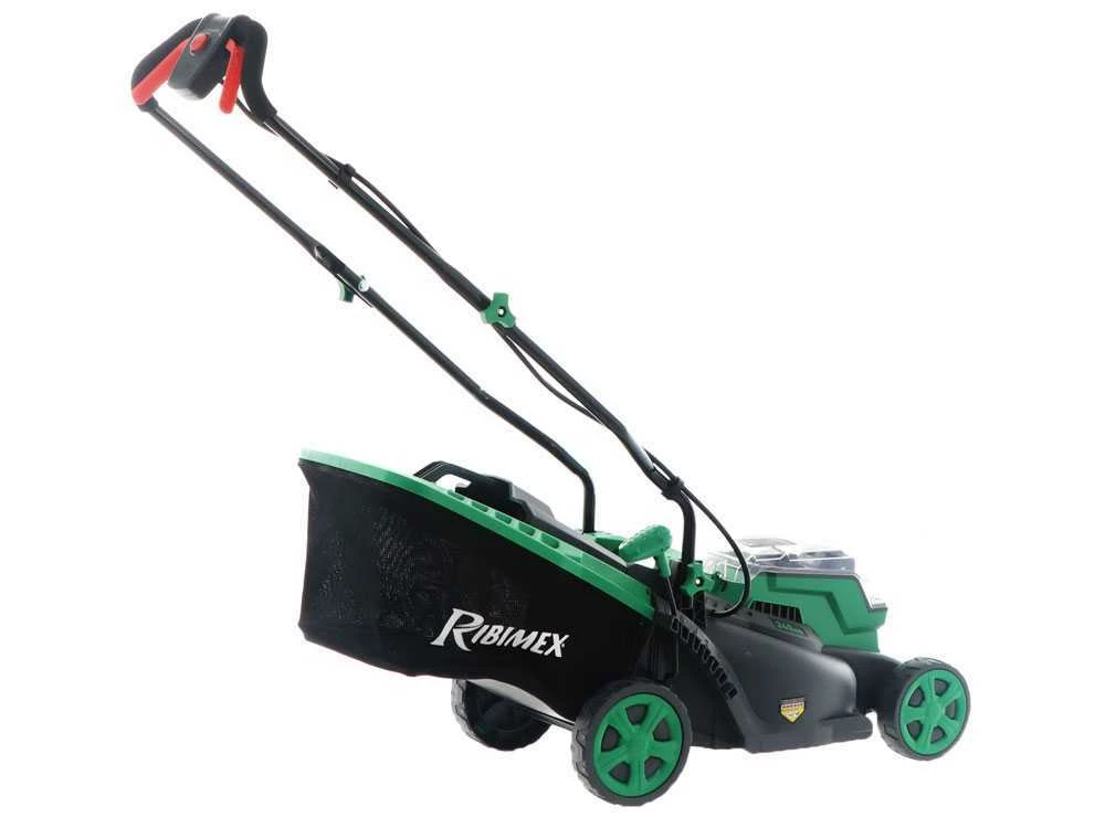 Tondeuse à Poussée à Batterie RIBIMEX PRBAT20-TON33 - Batterie De 20V 4Ah - Largeur De Coupe 34 Cm – Image 12