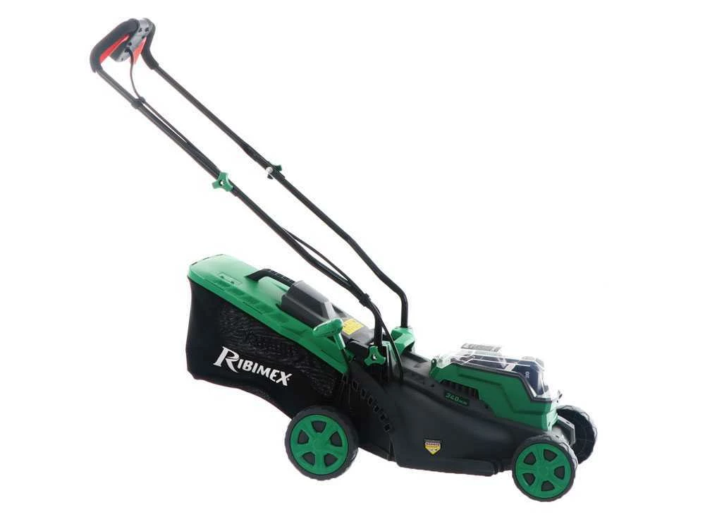 Tondeuse à Poussée à Batterie RIBIMEX PRBAT20-TON33 - Batterie De 20V 4Ah - Largeur De Coupe 34 Cm – Image 14